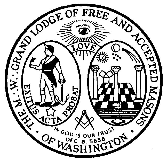 Seal of the Grand Lodge of Washington, F and A M